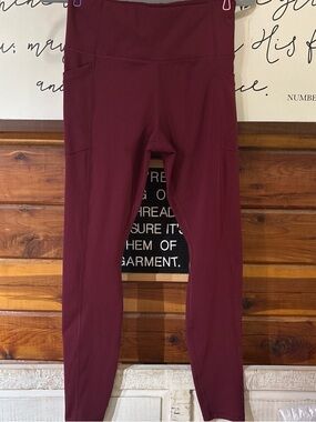 Avia Burgundy Active Leggings